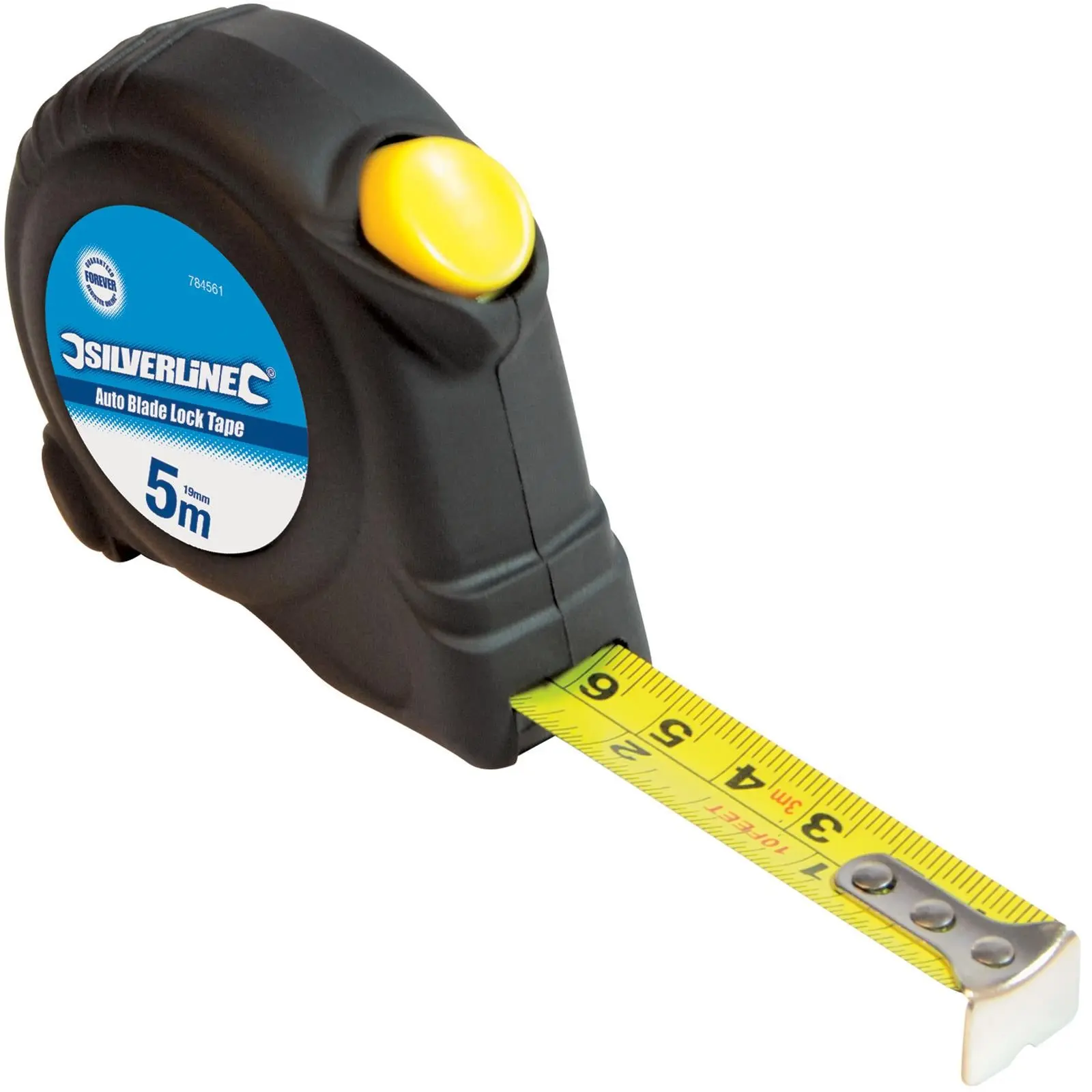 30 x Silverline 5m Tape Measure Automatic Blade Lock Metric Imperial Display Box - Image 2