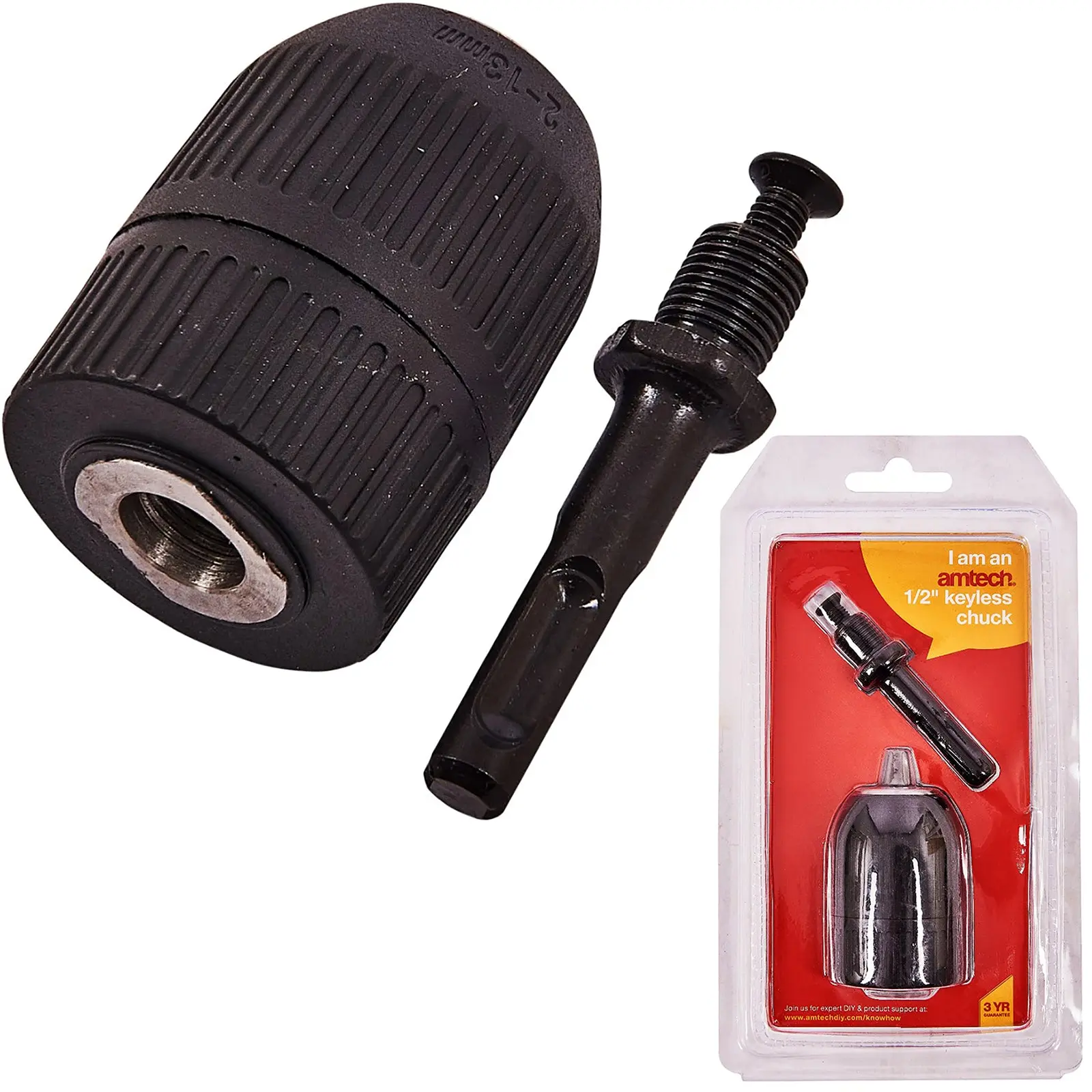 Amtech 1/2" Keyless Chuck With SDS Adaptor