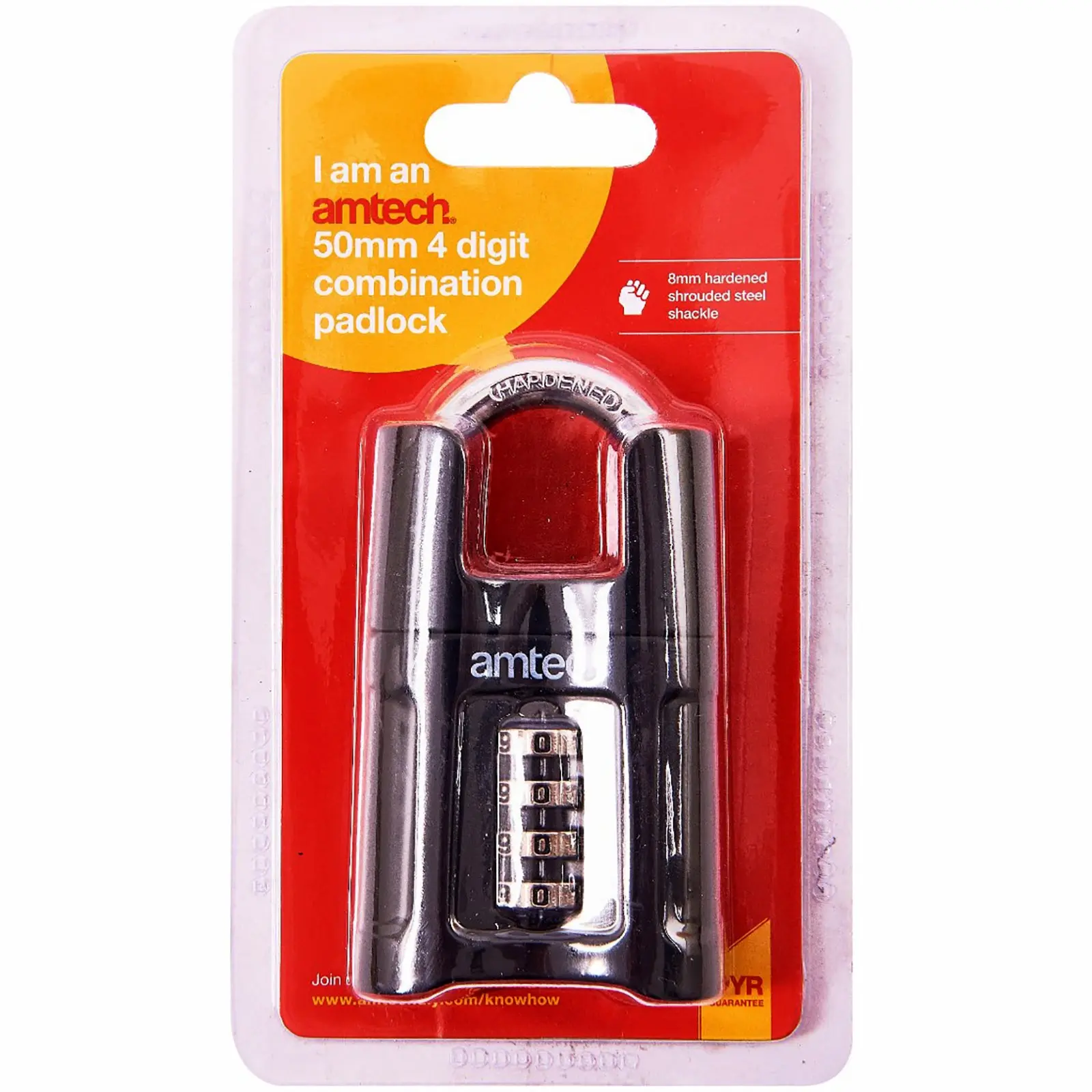 Amtech 50mm 4 Digit Combination Padlock - Image 3