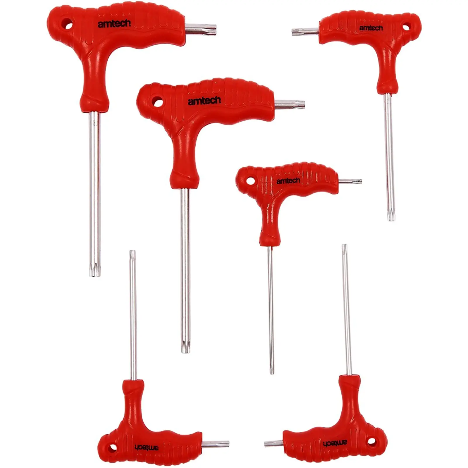 Amtech 6 Piece T-Handle Torx Wrench Set - Image 2