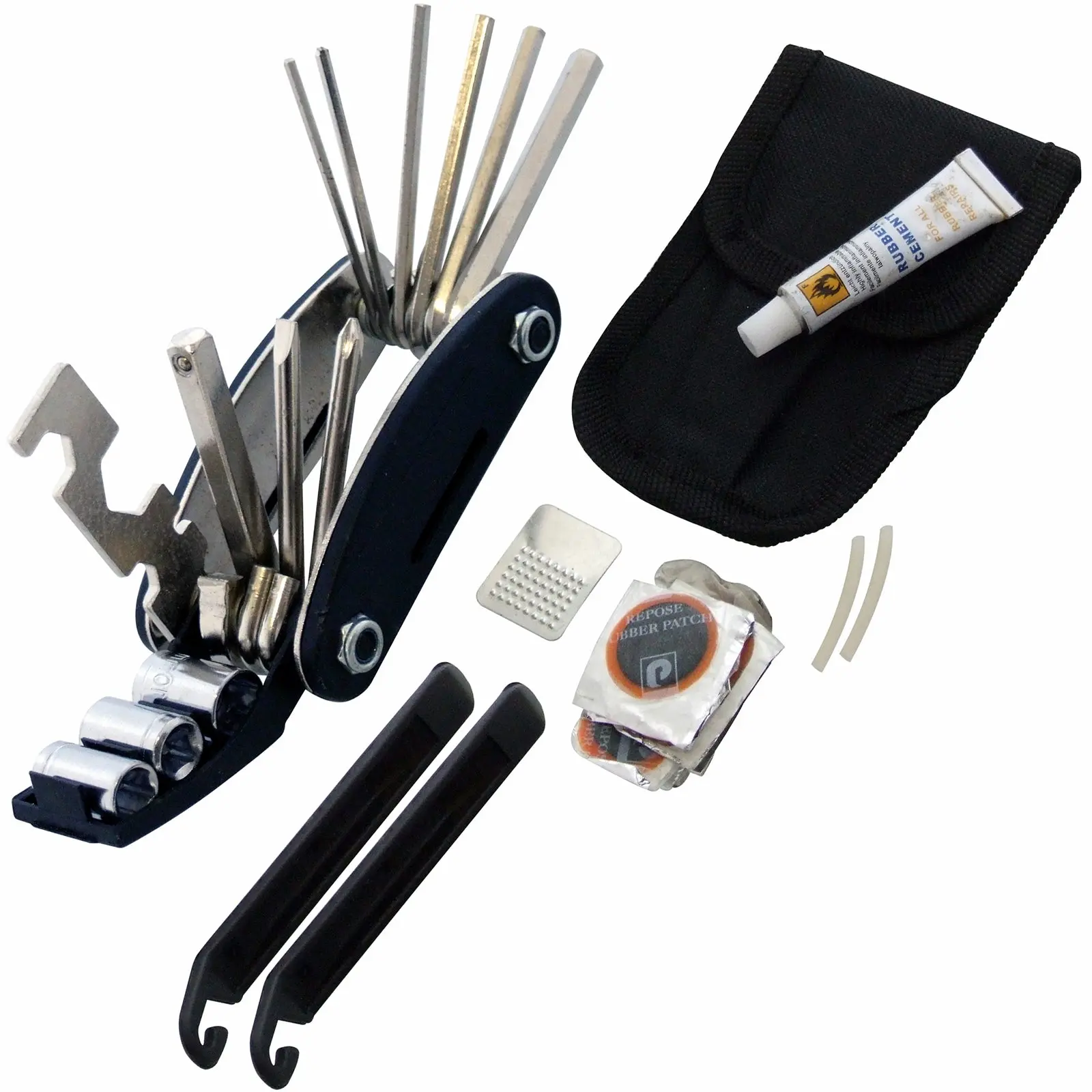 Amtech Bicycle Repair Tool and Puncture Repair Kit - Image 2