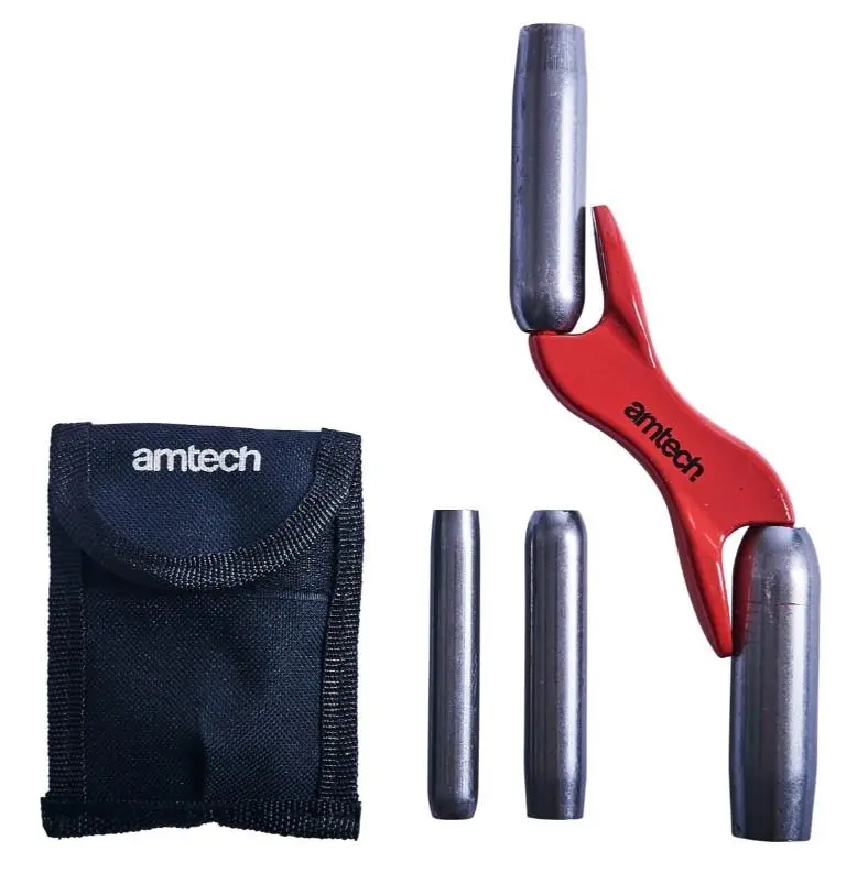 Amtech Brick Jointer Interchangeable Barrel 4 Size 1/2" 5/8" 3/4" 7/8" Pouch - Image 3