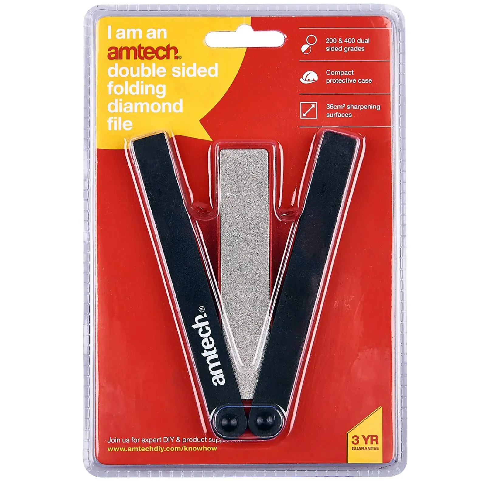 Amtech Double Sided Folding Diamond Sharpening File - Image 3