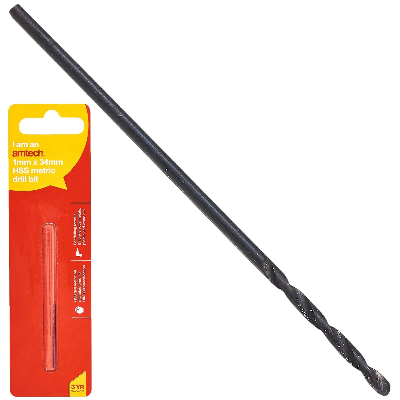 Amtech HSS Metric Metal Drill Bits 118° Precision Ground Tip