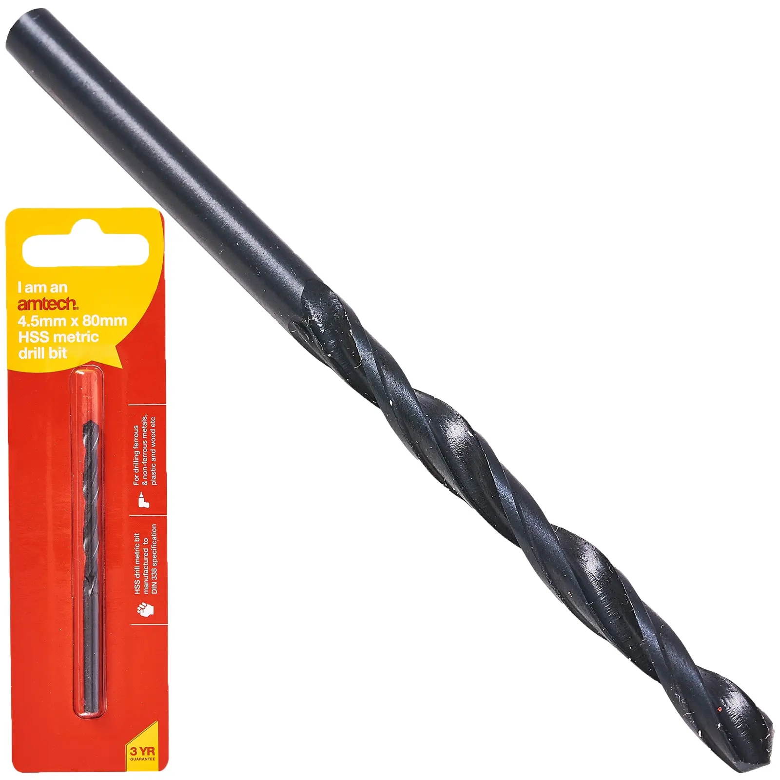 Amtech HSS Metric Metal Drill Bits 118° Precision Ground Tip - Image 10
