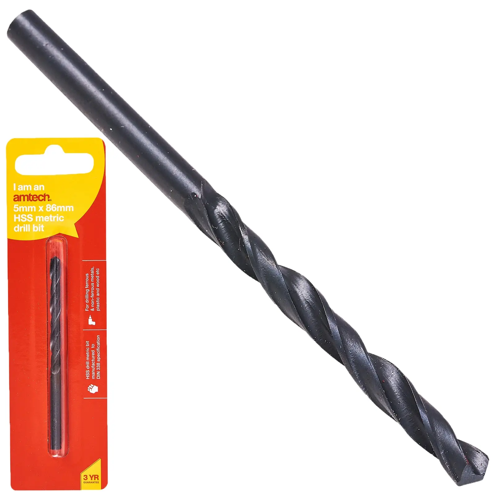 Amtech HSS Metric Metal Drill Bits 118° Precision Ground Tip - Image 12