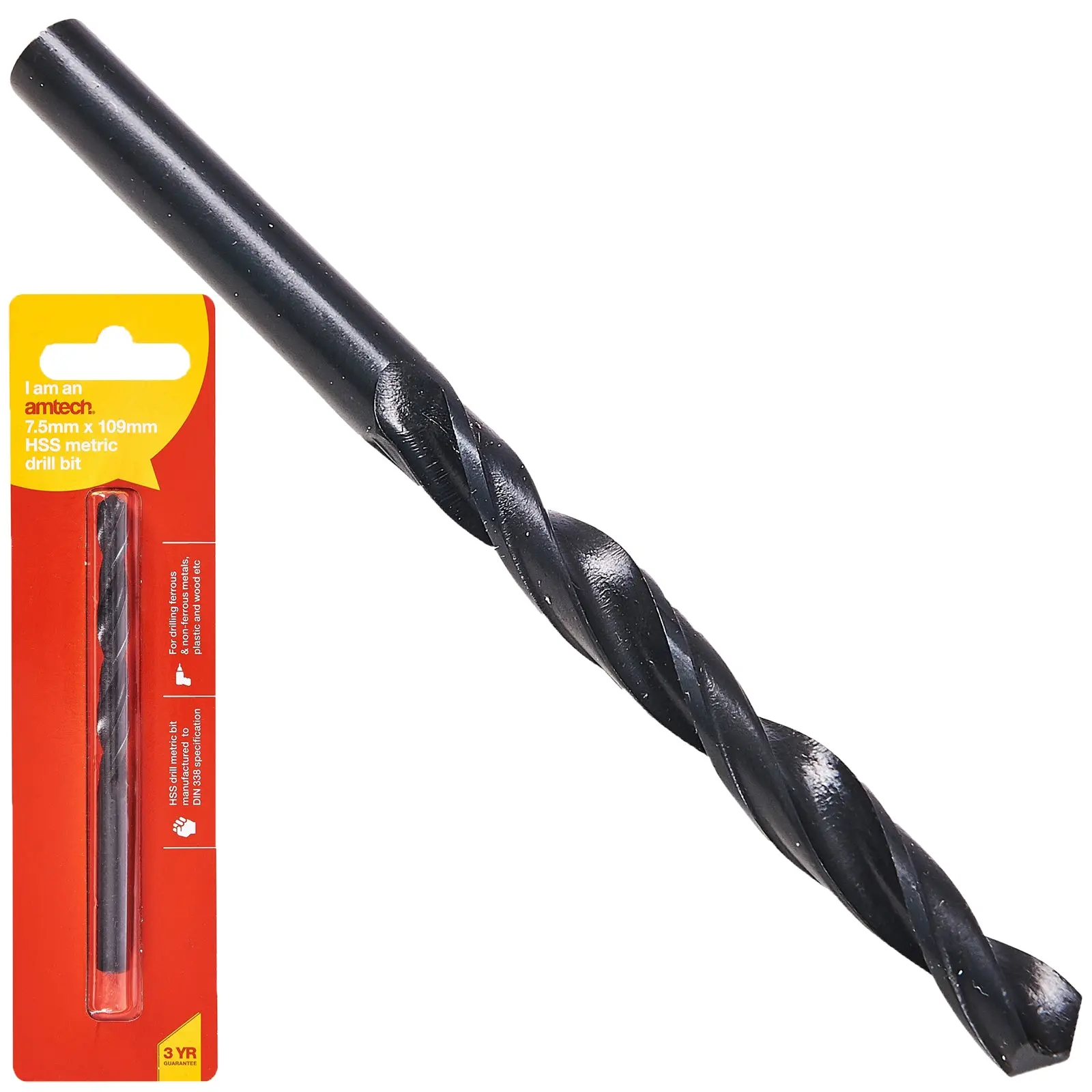 Amtech HSS Metric Metal Drill Bits 118° Precision Ground Tip - Image 17