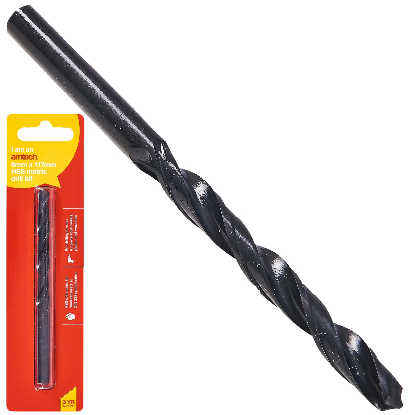 Amtech HSS Metric Metal Drill Bits 118° Precision Ground Tip - Image 18