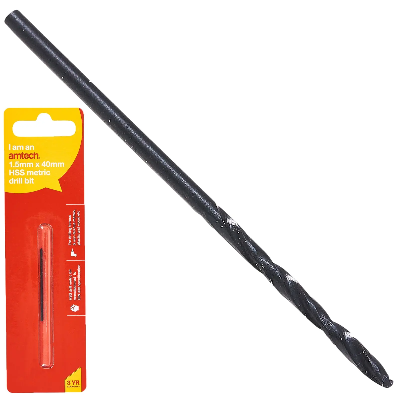 Amtech HSS Metric Metal Drill Bits 118° Precision Ground Tip - Image 2