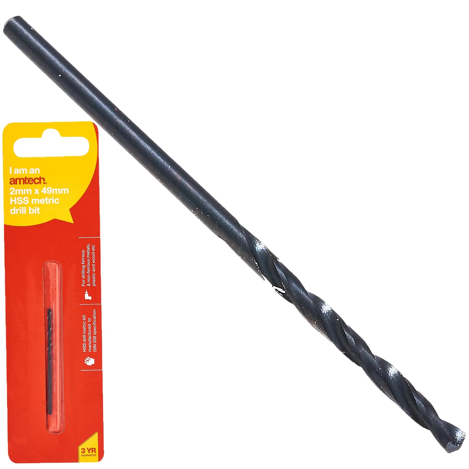 Amtech HSS Metric Metal Drill Bits 118° Precision Ground Tip - Image 3