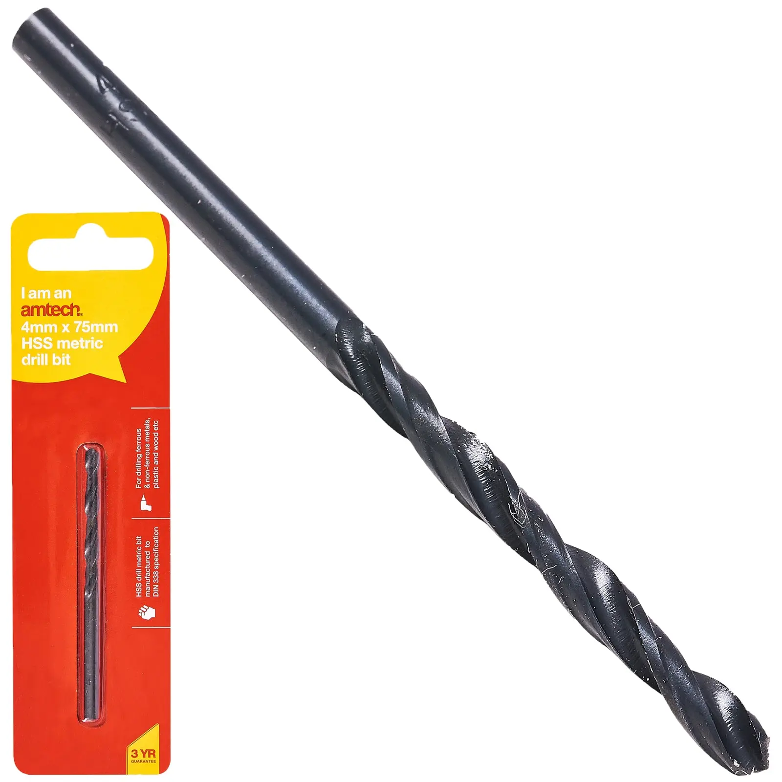 Amtech HSS Metric Metal Drill Bits 118° Precision Ground Tip - Image 8