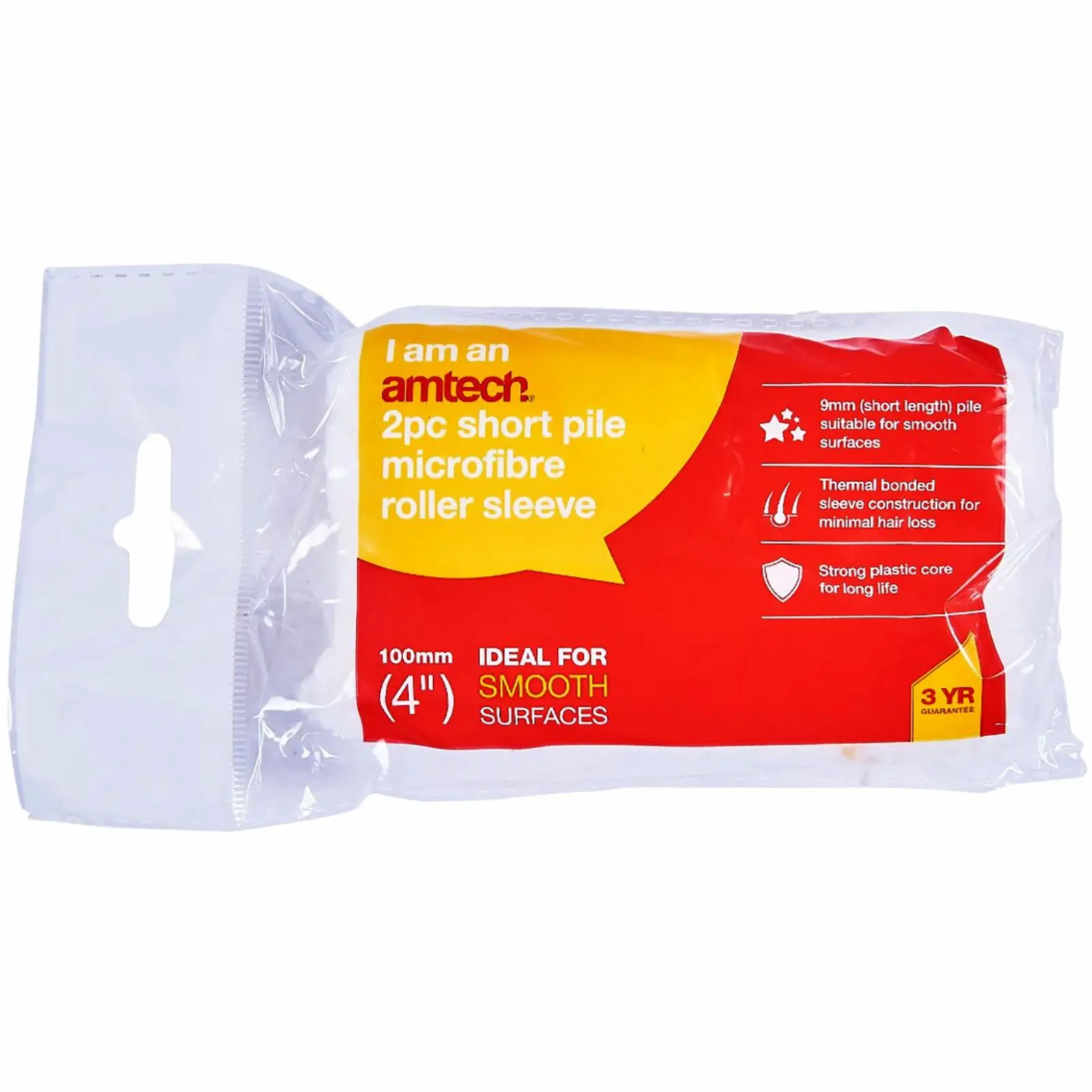 Amtech Paint Roller Sleeves 100mm (4") Mini Microfibre 2 Pack - Image 9