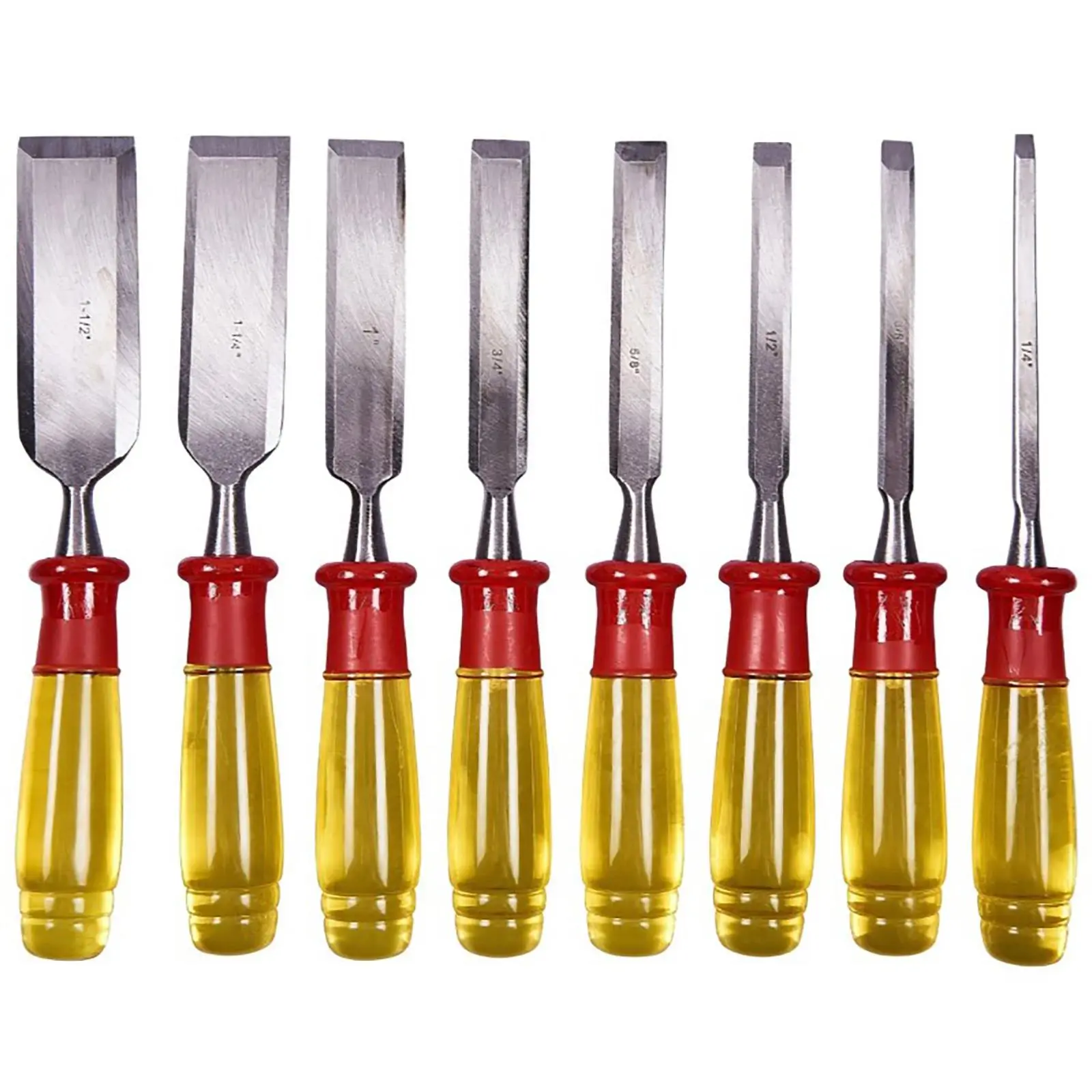 Amtech Wood Chisel Set Split Proof Wooden Box Bevel Edges Hardened Blades - Image 4