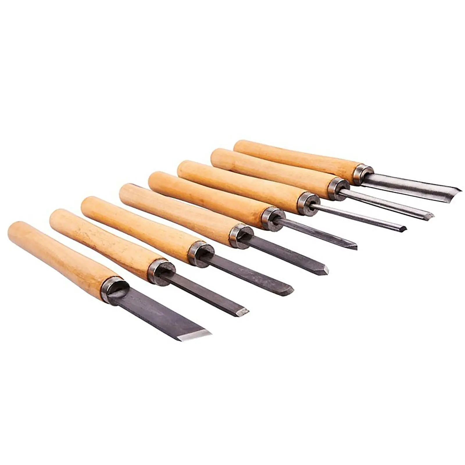 Amtech Wood Turning Chisel Set 8 Piece - Image 2