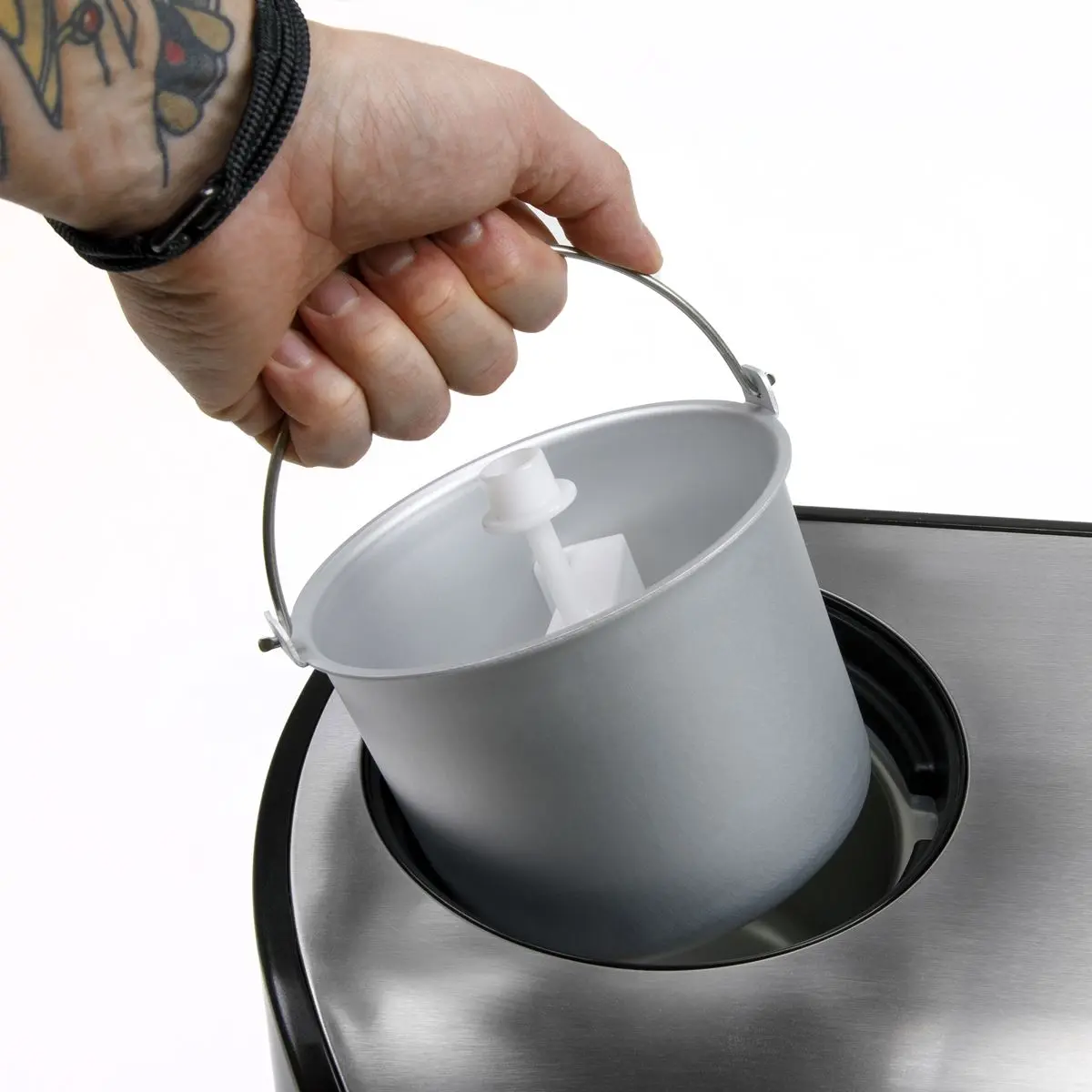 Baridi 1.2L Automatic Churning Ice Cream Machine, Fast Freeze Compressor Cooling - Image 9
