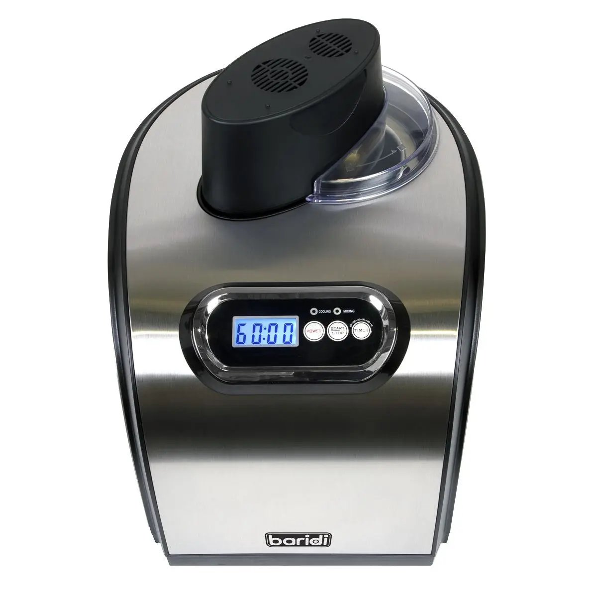 Baridi 1.5L Ice Cream, Gelato & Sorbet Machine with Fast-Freeze Compressor Cooling