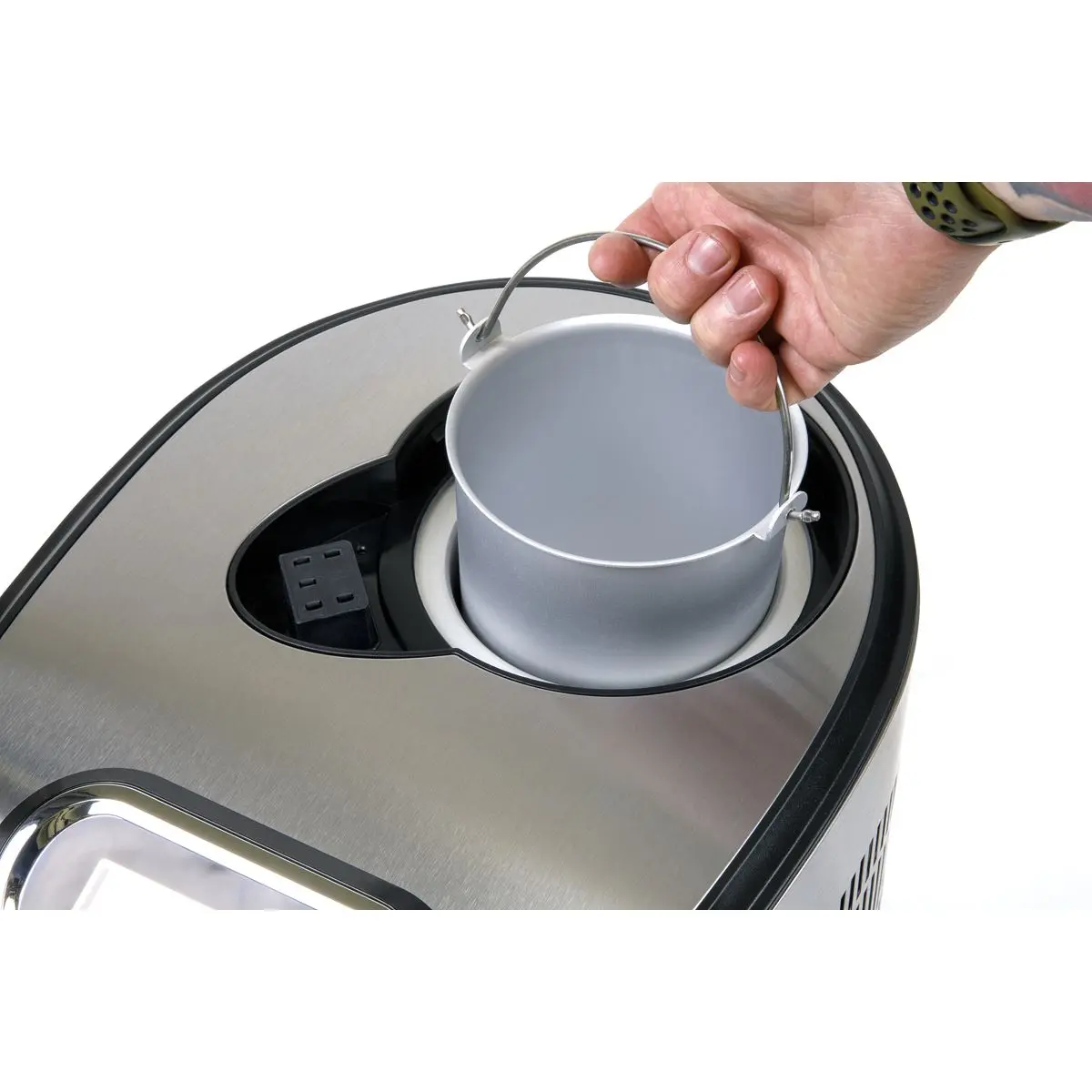 Baridi 1.5L Ice Cream, Gelato & Sorbet Machine with Fast-Freeze Compressor Cooling - Image 2