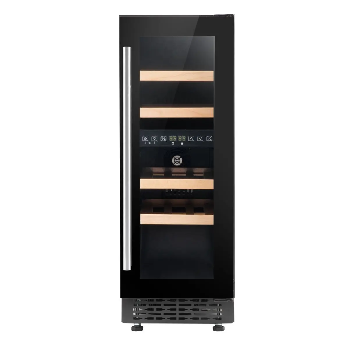Baridi 17 Bottle Dual Zone Slim 30cm Wine Cooler, Touch Screen, Black - Image 7