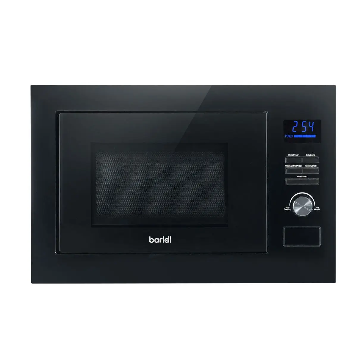 Baridi 25L Integrated Microwave Oven with Grill, 900W, Sensor Touch Controls, Black - Image 3