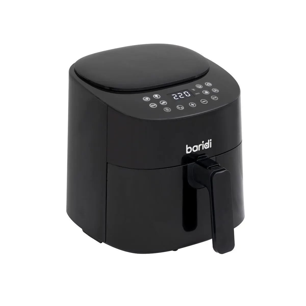 Baridi 3.5L Low Fat Air Fryer with Digital Rapid Air Oil Free Circulation System, 1300W, 8 Presets