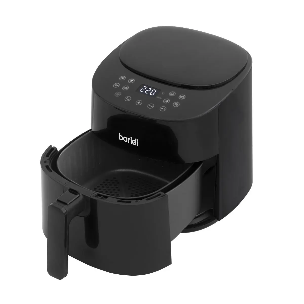 Baridi 3.5L Low Fat Air Fryer with Digital Rapid Air Oil Free Circulation System, 1300W, 8 Presets - Image 8
