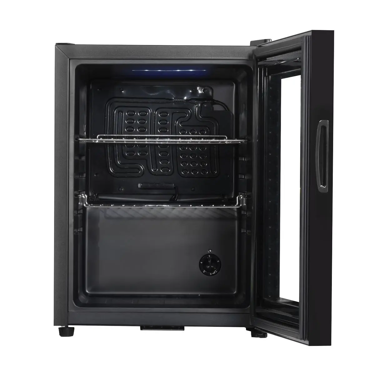 Baridi 40L Drinks Mini Fridge with LED Light, Black and Glass Door - Image 11