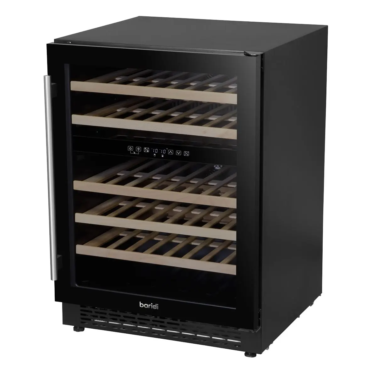 Baridi 46 Bottle Wine Cellar Fridge with Digital Touch Screen Controls, Black - Image 2