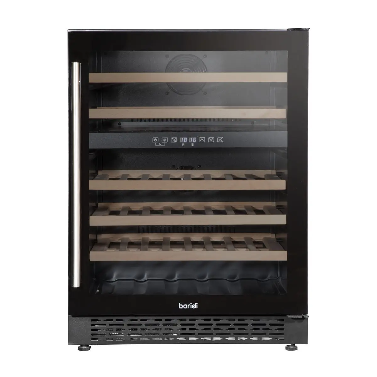 Baridi 46 Bottle Wine Cellar Fridge with Digital Touch Screen Controls, Black - Image 4