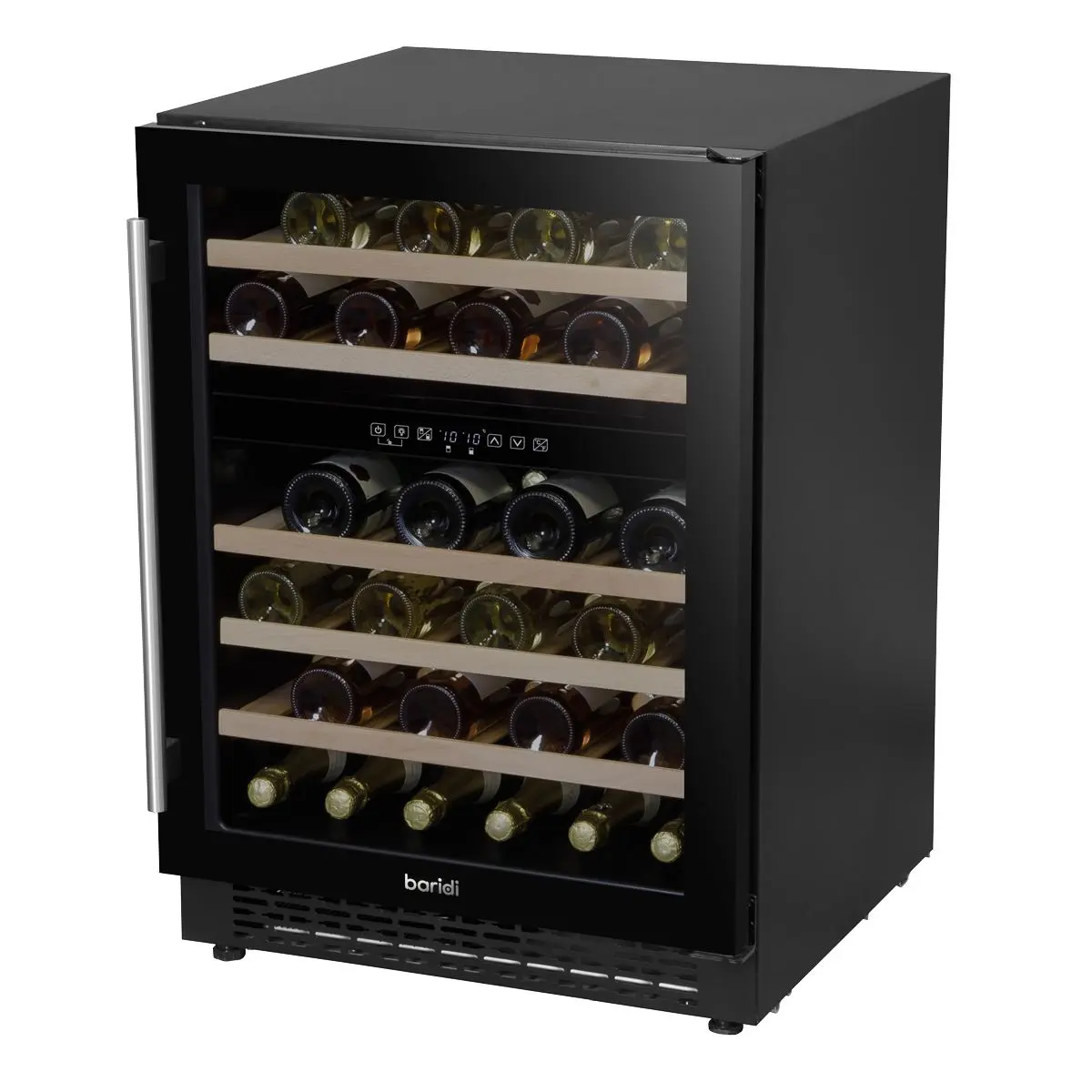 Baridi 46 Bottle Wine Cellar Fridge with Digital Touch Screen Controls, Black - Image 9