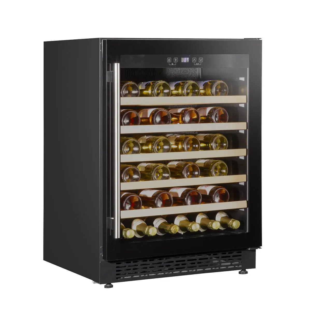 Baridi 54 Bottle Wine Cellar Fridge with Digital Touch Screen Controls, Black - Image 9