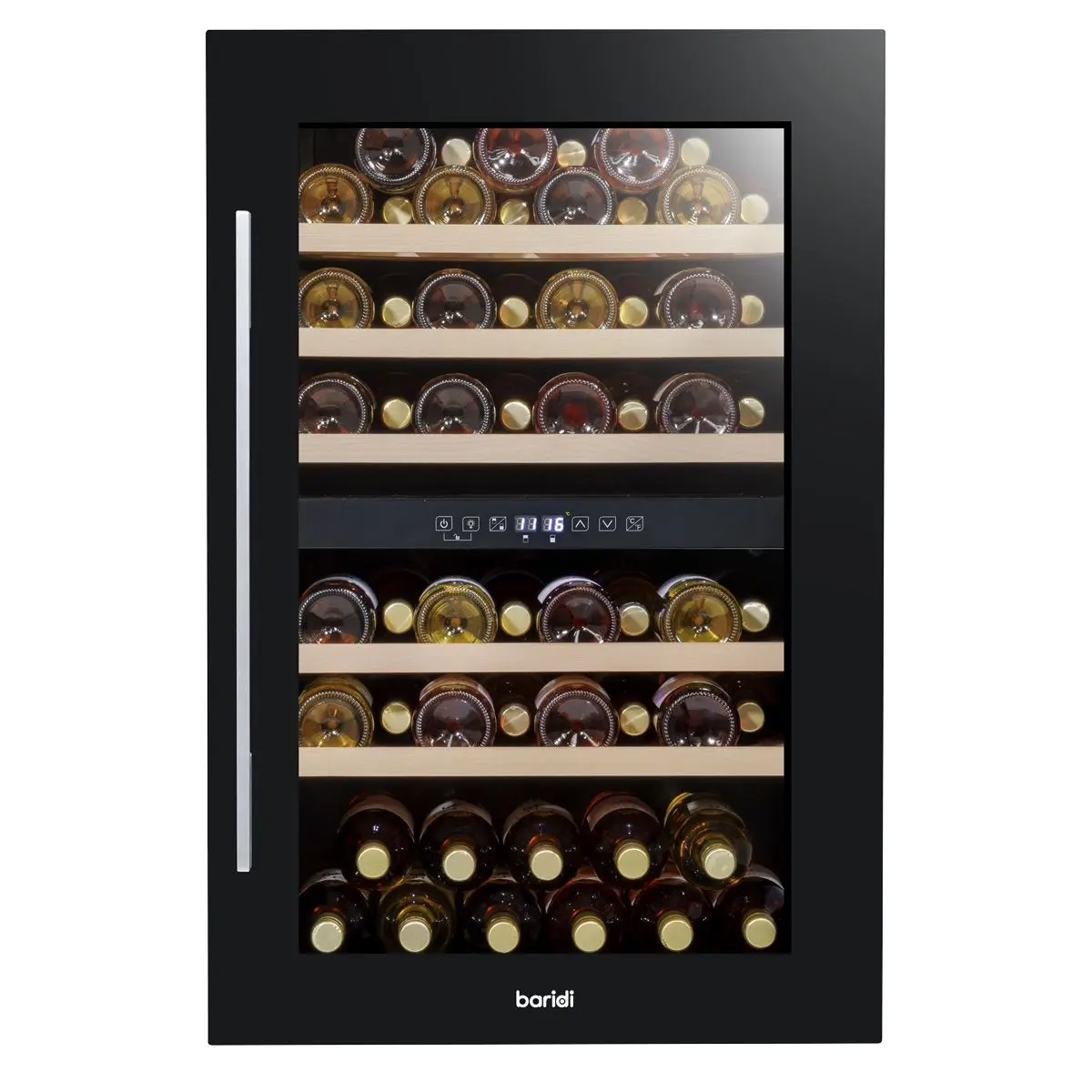 Baridi 57 Bottle Dual Zone Wine Fridge & Cooler 60cm - Image 3