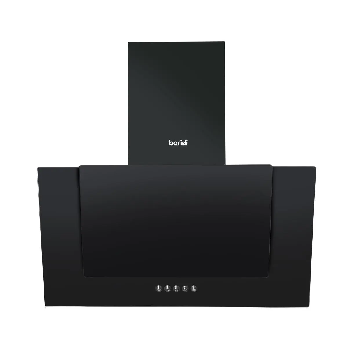 Baridi 60cm Angled Chimney Cooker Hood with Carbon Filters, LED Lamp, Energy Class B, Black Glass - Image 12