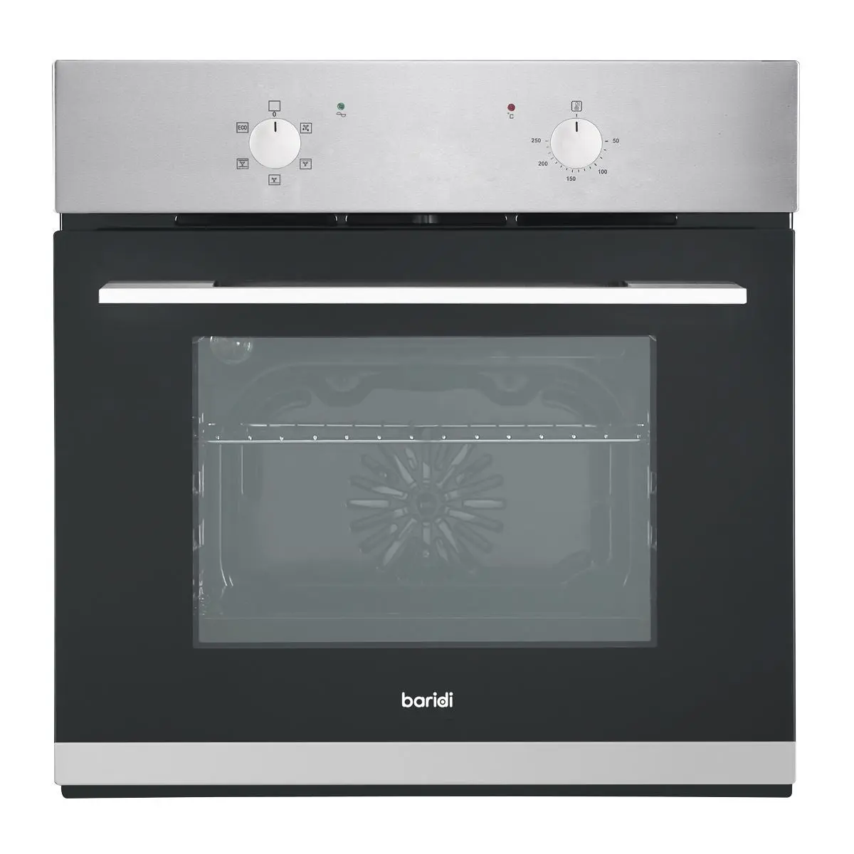 Baridi 60cm Built-In Five Function Fan Assisted Oven, 55L Capacity, Stainless Steel - Image 6