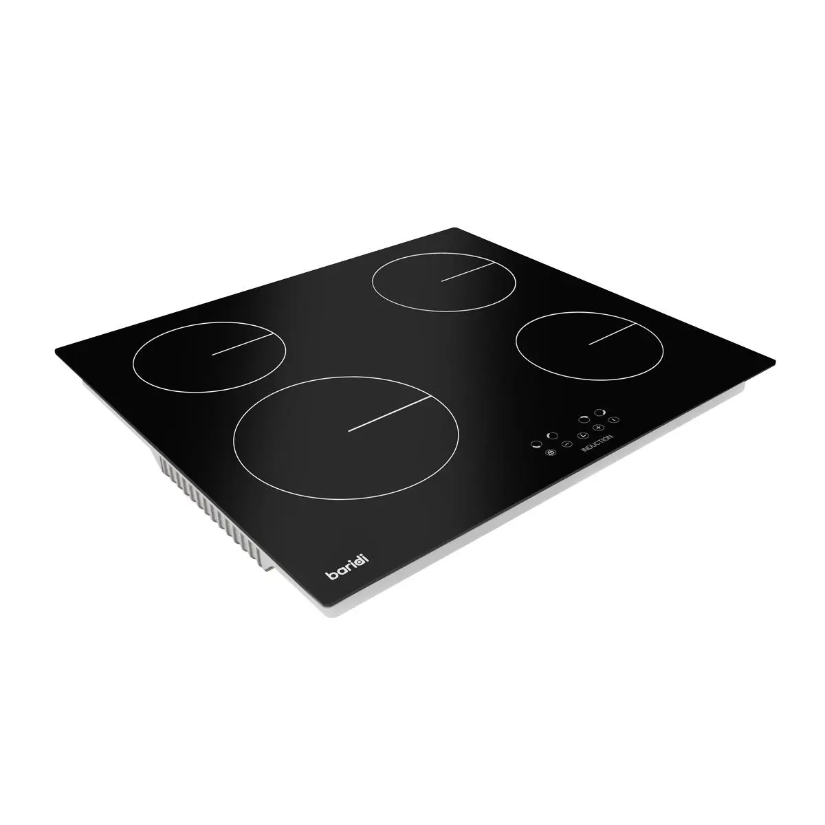 Baridi 60cm Built-In Induction Hob with 4 Cooking Zones, Black Glass, 6800W with 9 Power Settings, Touch Controls & Timer, Hardwired - Image 3