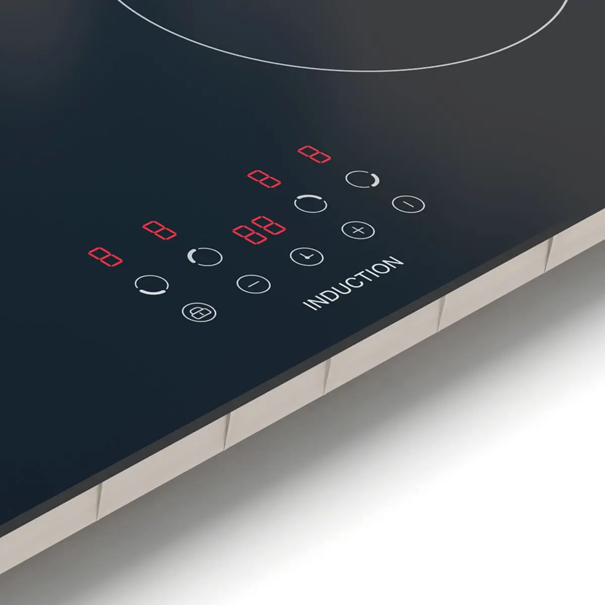 Baridi 60cm Built-In Induction Hob with 4 Cooking Zones, Black Glass, 6800W with 9 Power Settings, Touch Controls & Timer, Hardwired - Image 5