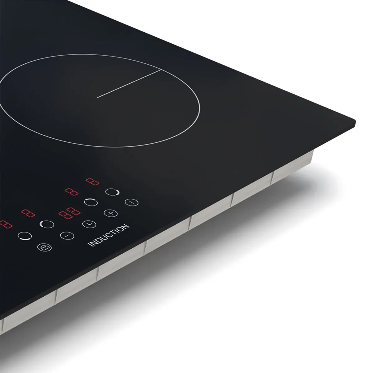 Baridi 60cm Built-In Induction Hob with 4 Cooking Zones, Black Glass, 6800W with 9 Power Settings, Touch Controls & Timer, Hardwired - Image 6