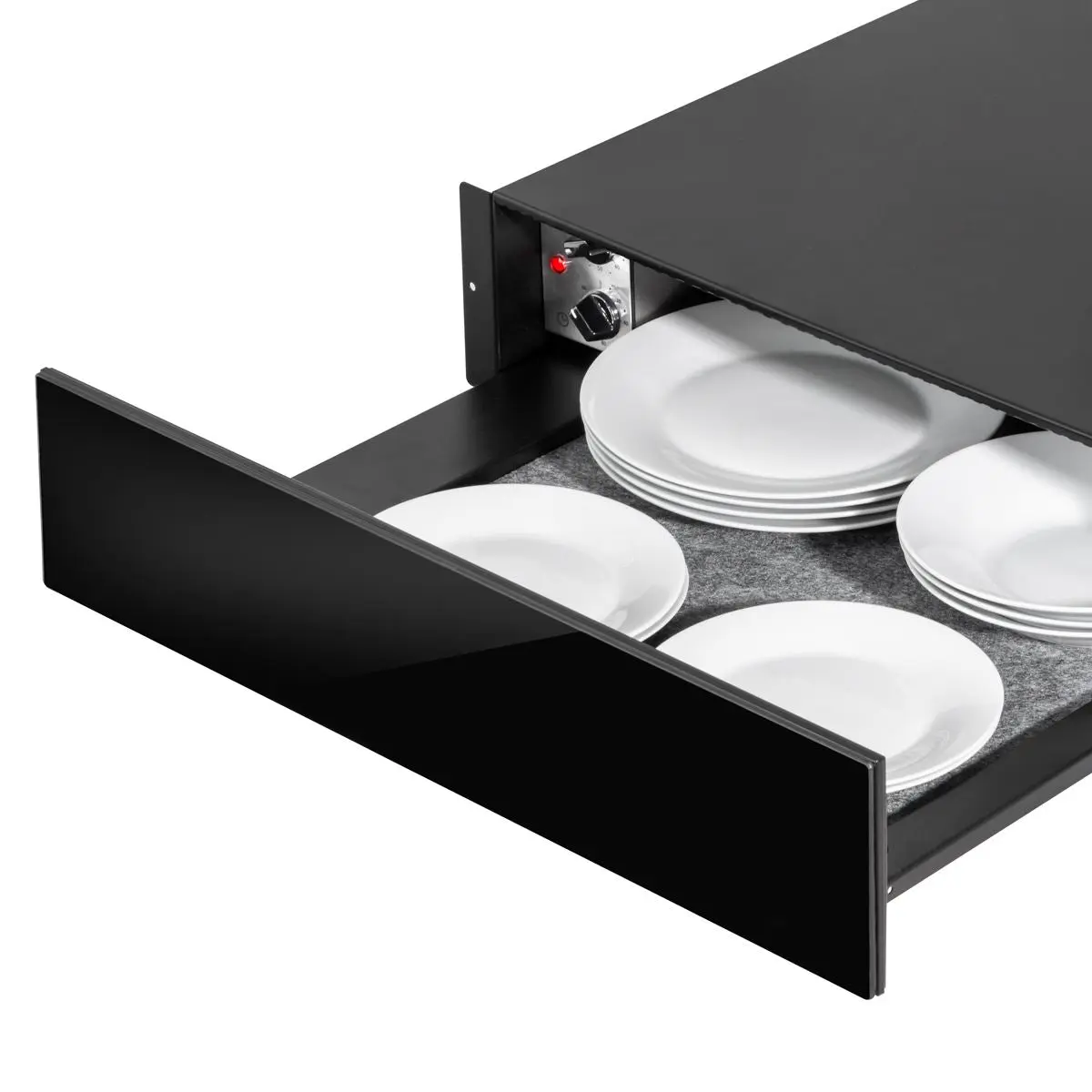 Baridi 60cm Built-In Warming Drawer, Push-to-Open, Anti-Slip Mat, Black - Image 10