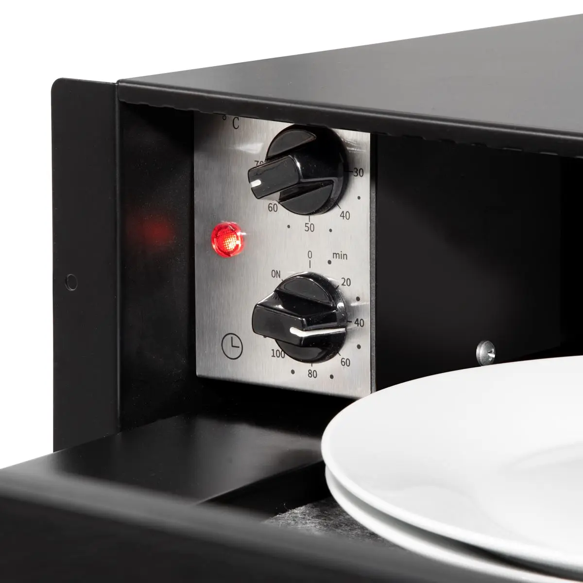 Baridi 60cm Built-In Warming Drawer, Push-to-Open, Anti-Slip Mat, Black/Stainless Steel - Image 5