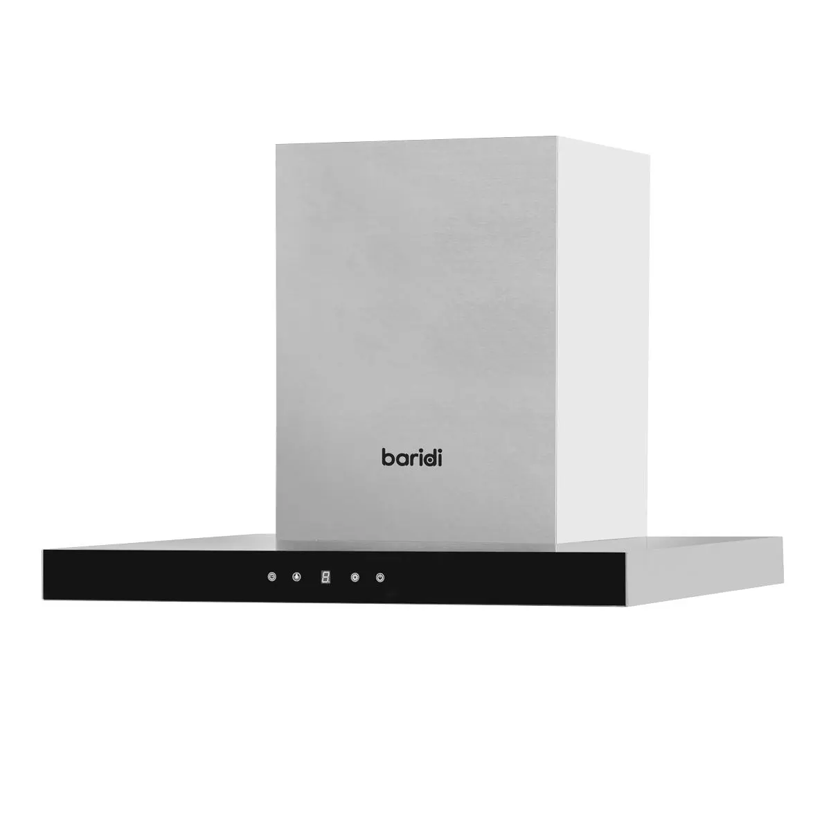 Baridi 60cm T-Shape Chimney Cooker Hood with Carbon Filters, Stainless Steel - Image 12