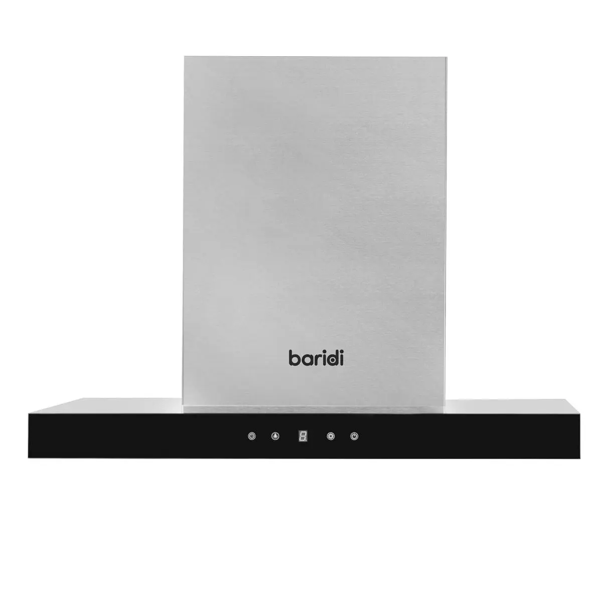 Baridi 60cm T-Shape Chimney Cooker Hood with Carbon Filters, Stainless Steel - Image 7