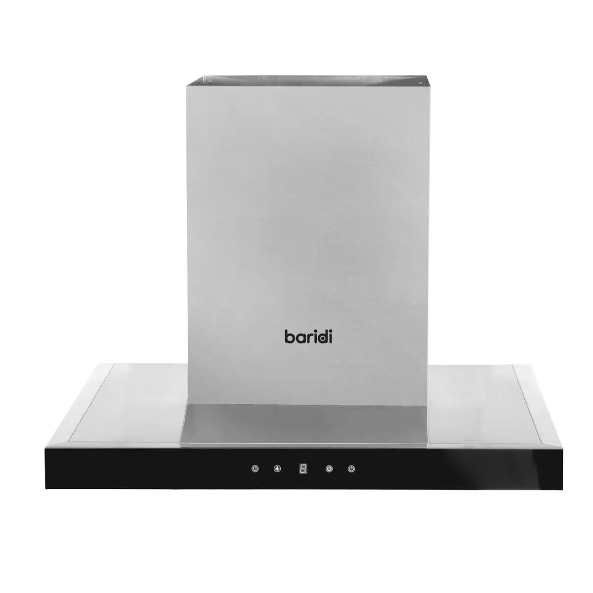 Baridi 60cm T-Shape Chimney Cooker Hood with Carbon Filters, Stainless Steel - Image 8