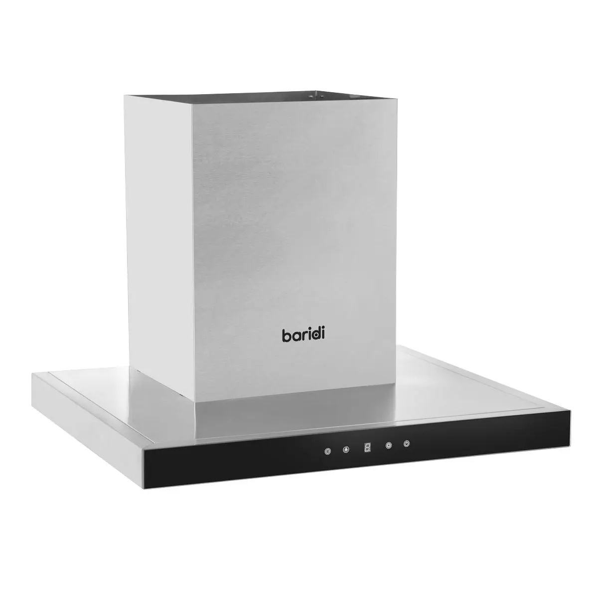 Baridi 60cm T-Shape Chimney Cooker Hood with Carbon Filters, Stainless Steel - Image 9