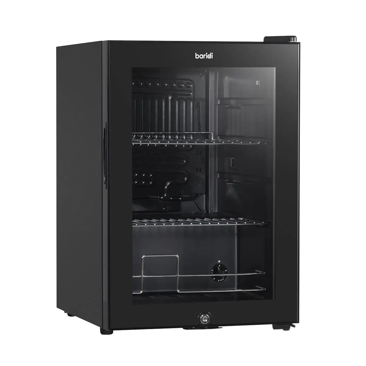 Baridi 60L Beer & Drinks Fridge with LED Light, Black and Glass Door - Image 8