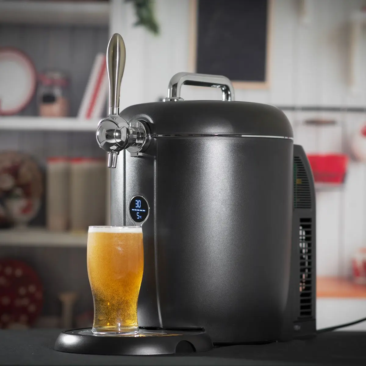 Baridi 6L Beer Keg Dispenser Tap with Electric Compressor and Integrated Cooling, No Gas Cartridges - DH115 - Image 3