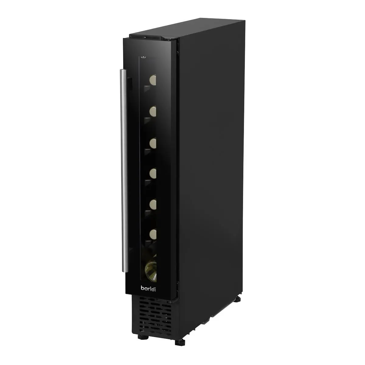 Baridi 7 Bottle 15cm Slim Wine Cooler with Digital Touchscreen Controls, Black - Image 11