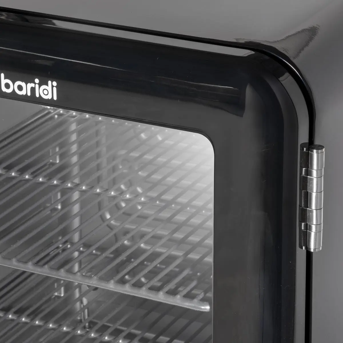 Baridi 70L Under Counter Drinks/Beer & Wine Cooler Fridge, Retro Style, Black - Image 3