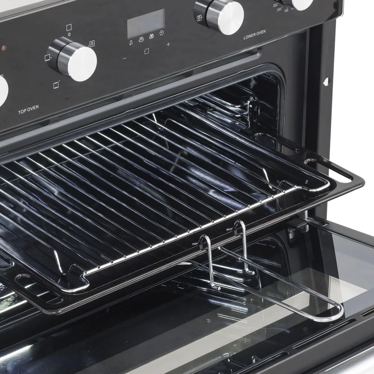 Baridi 72cm Built-Under Double Oven, 74L Capacity, Energy Rating A - Black - Image 16