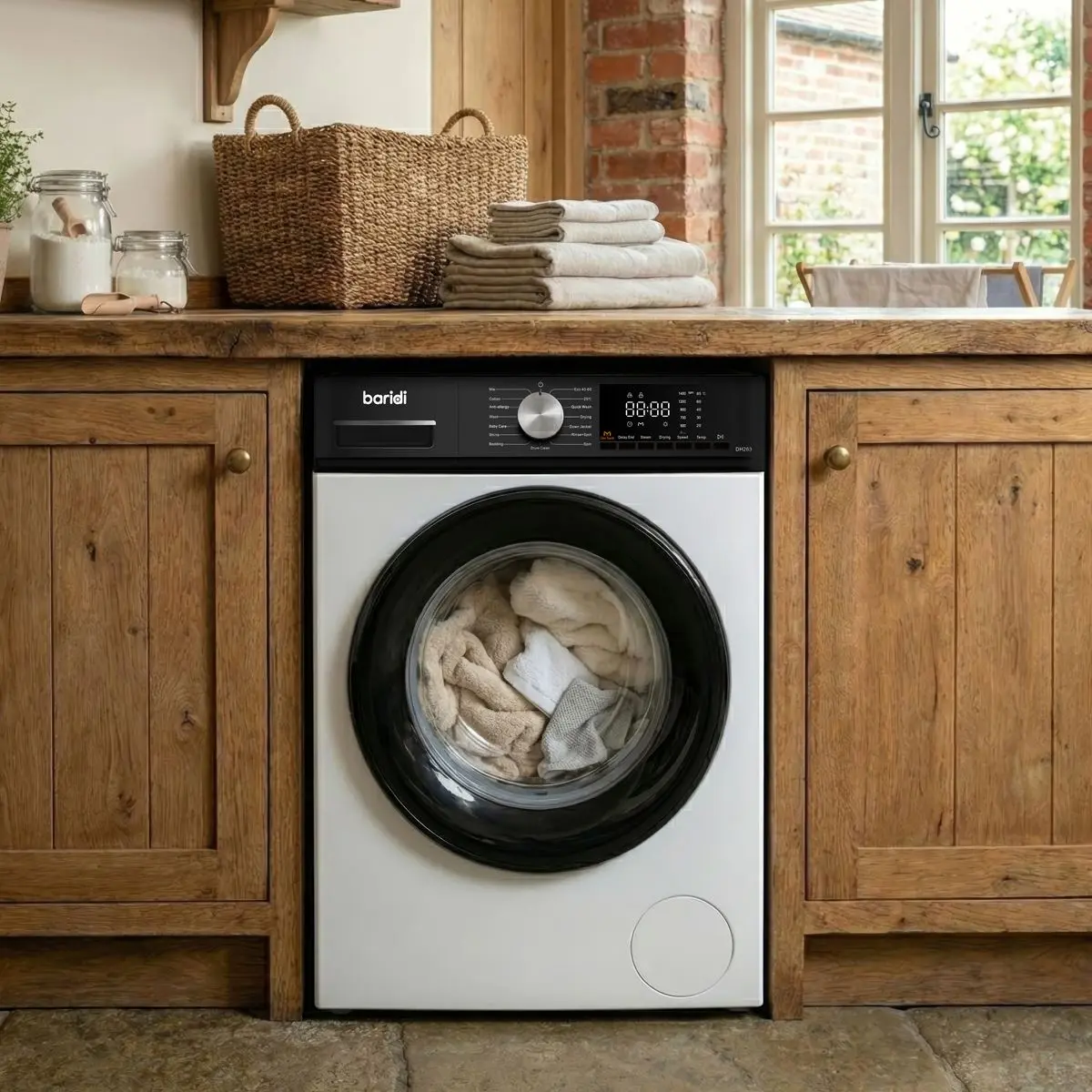Baridi 8/5kg Washer Dryer, Front Loading, 1400rpm Energy Rating A – White - Image 12