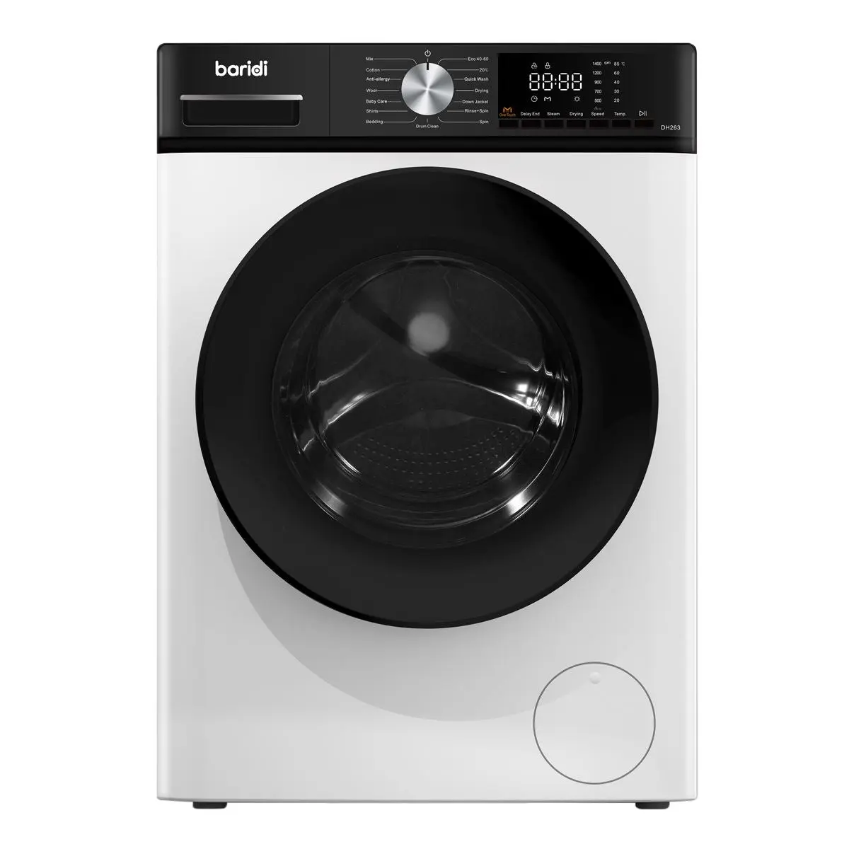 Baridi 8/5kg Washer Dryer, Front Loading, 1400rpm Energy Rating A – White - Image 14