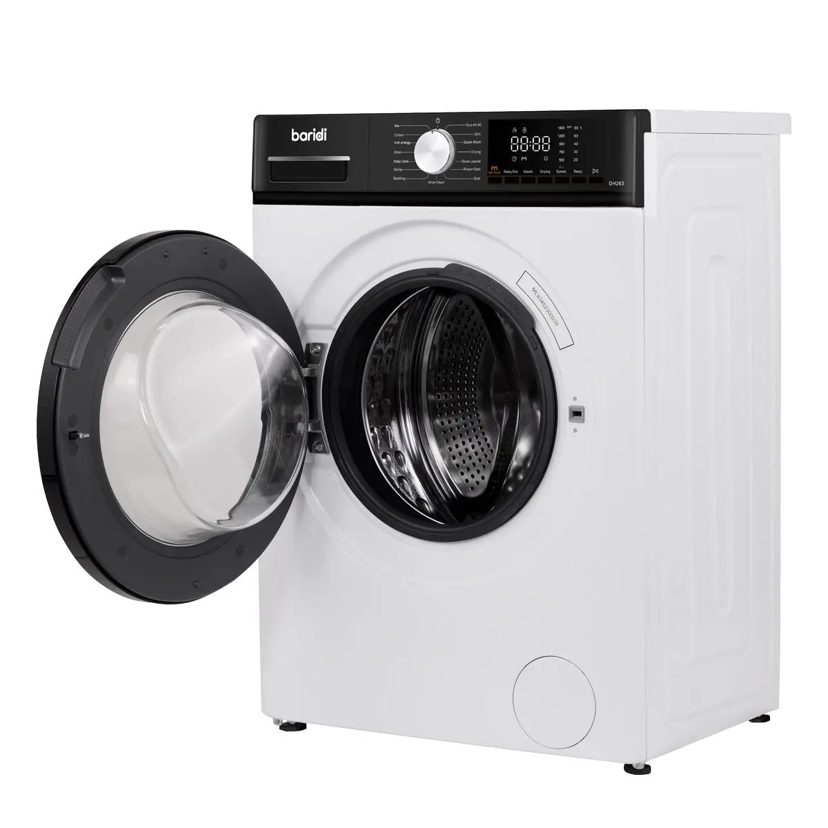 Baridi 8/5kg Washer Dryer, Front Loading, 1400rpm Energy Rating A – White - Image 15